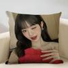 Jang Won-young Cushion Cover Household Decoration Linen Sofa Cushion Cover: Skin-Friendly & Breathable with Invisible Zipper