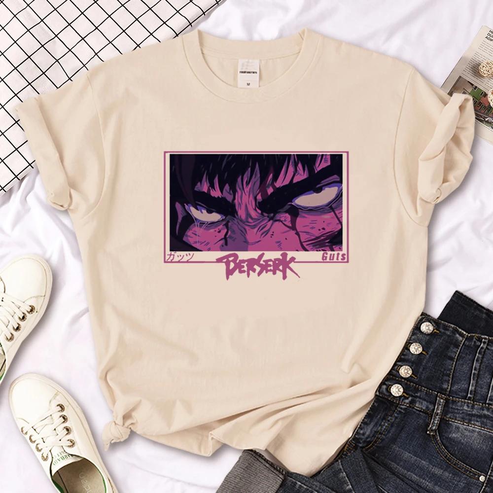 

Berserk топ женская летняя футболка девушка манга харадзюку дизайнерская одежда S