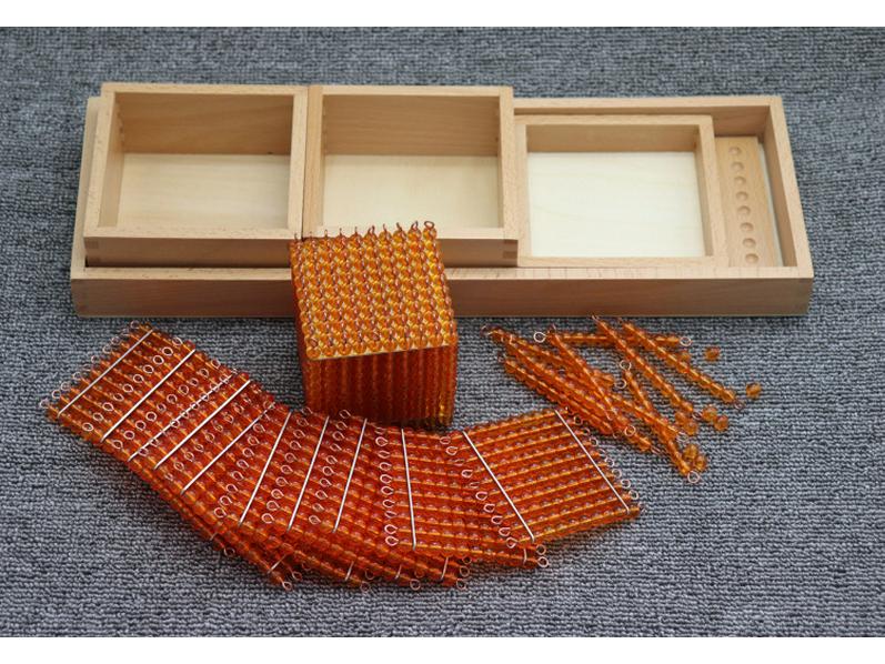 Montessori Math Teaching Aids: Decimal Place Value Game for Ages 3-6