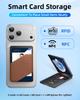 Ultra Thin for MagSafe Card Holder RFID Blocking Aluminum Wallet, Stores SD/SIM Cards, NFC Car Unlock For iPhone 18 17 16 15 14