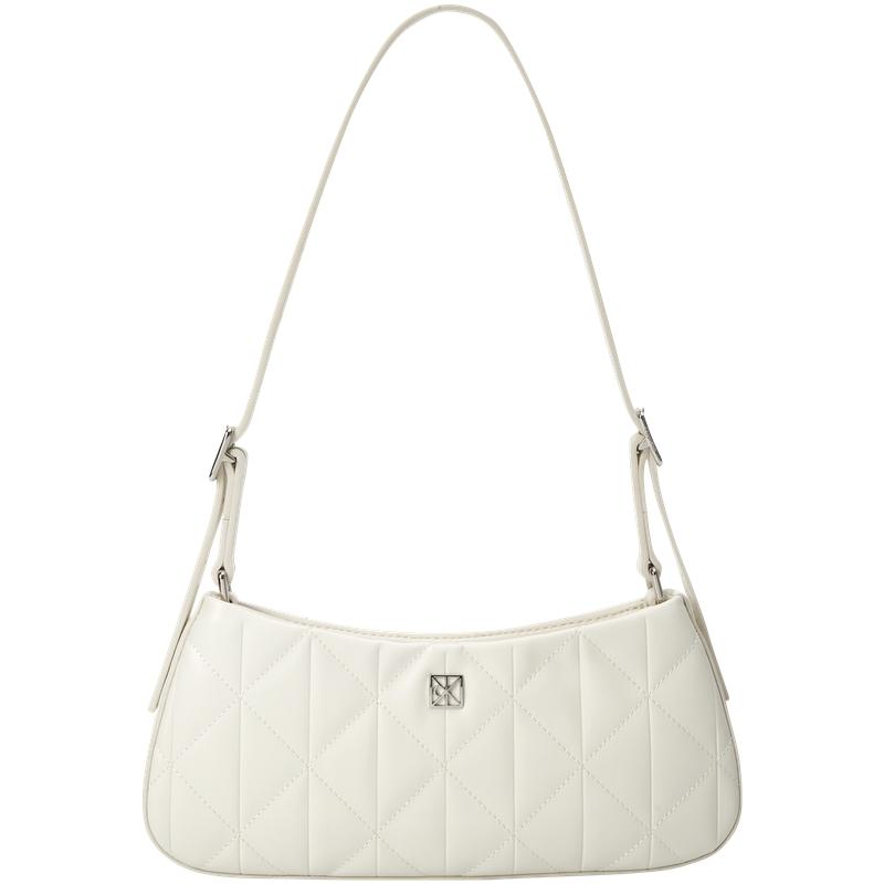 

Calvin Klein Elegant Commuter Trendy Synthetic Material Shoulder Bag Medium Women Bags Lily-White 4F3327G-FUP Basic Set (Bag)