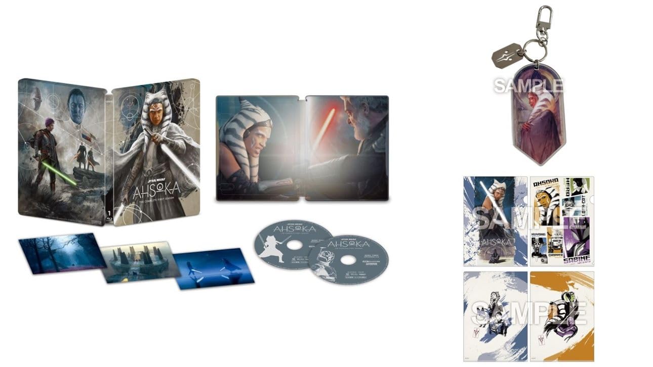 

Звездные Войны Коллекционное издание Стилбук 4K UHD Асока Включает зеркальный акриловый брелок и набор прозрачных файлов (Ограниченный выпуск) [Блю рей]