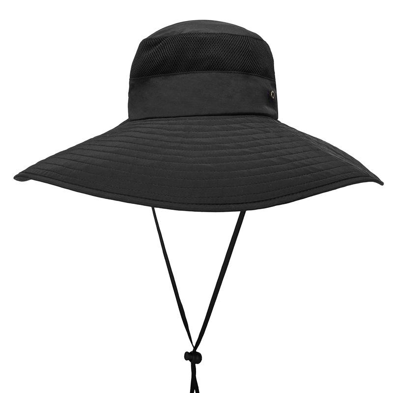 Summer outdoor sun hat women's hat fishing hat breathable sunscreen big eaves sunshade bucket hat