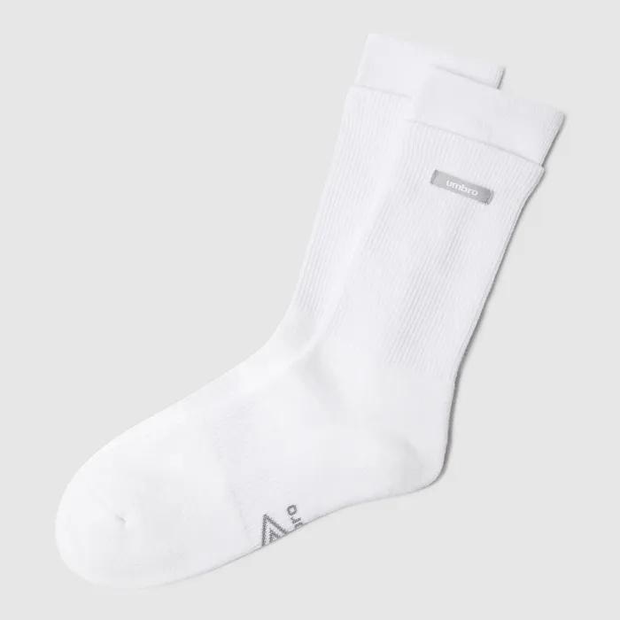 Women's Layered Crew Socks White UR122CSC18