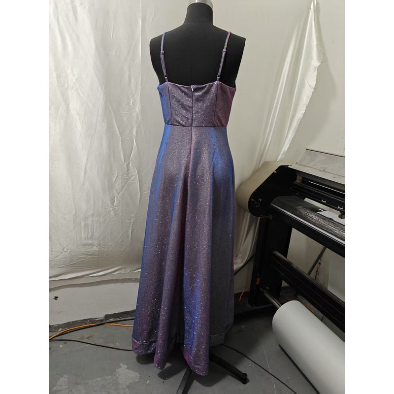 Foreign Trade Summer Birthday Party Dress Banquet Annual Meeting Sling Slimming Starry Sky Evening Dress Jumpsuit DRESS