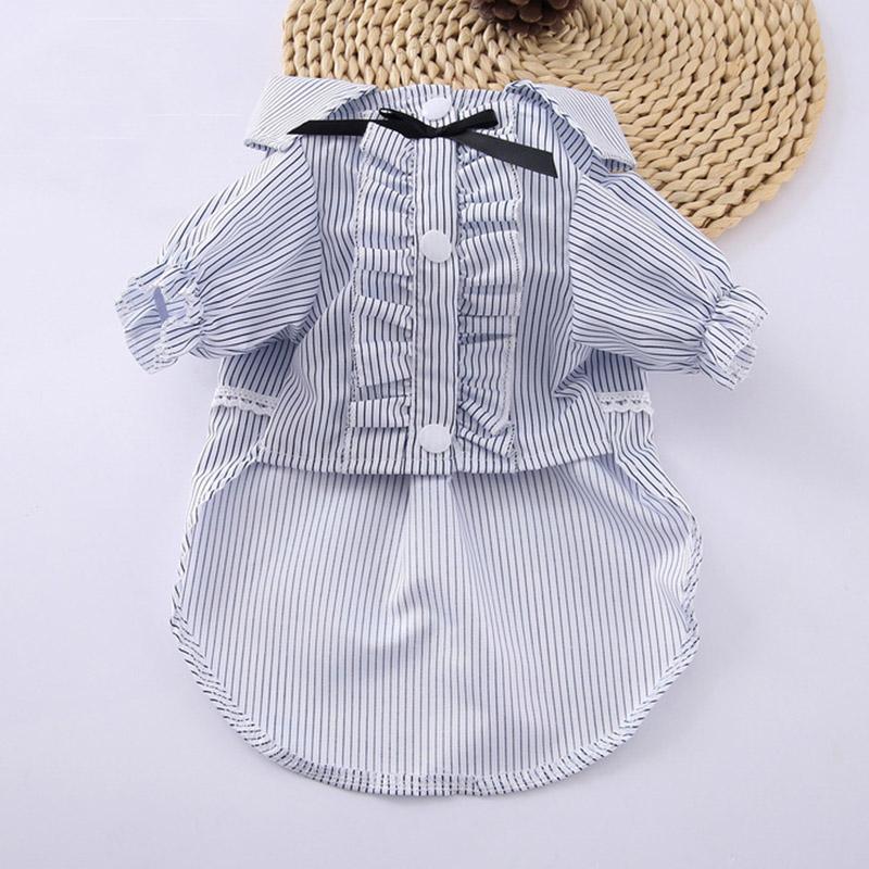 Weiche Welpenkleidung Sommer Haustierkleid für kleine Hunde Katzen Shih Tzu Sphinx Kleider Hemden Katzen T-Shirt mascotas Rock Kleidung