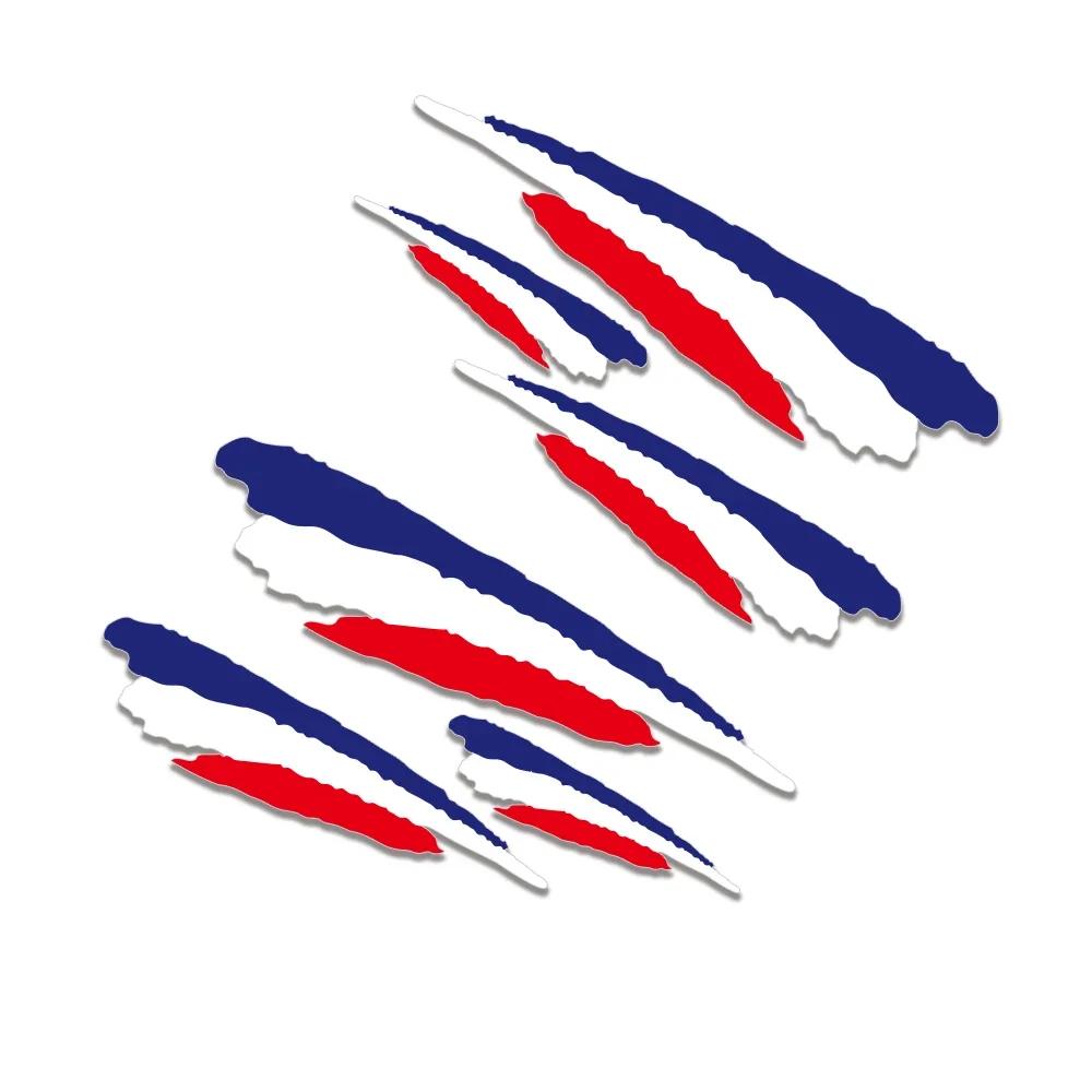 

French Flag Stickers DIY Vinyl Decoration Decals Auto Modification Accessories For Car Window Motorcycle Scooter Helmet Bike