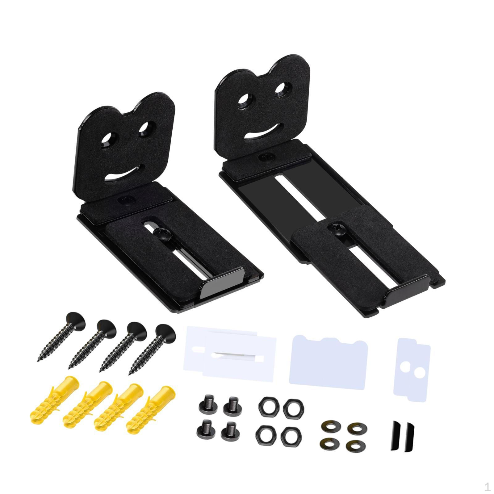 

Кронштейн для настенного крепления саундбара, монтажный комплект, регулируемая длина, экономия места, с полкой для оборудования Style B