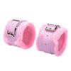 Sexy Adjustable PU Leather Plush Hand Cuffs Ankle Cuff Restraints BDSM Bondage Sex Toy Sex Bondage Exotic Accessories for Women