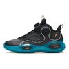 Anta Shaped 3 Comfortable Sports Shock Absorbing Wear Resistant Breathable Mid Top Basketball Shoes Kids Sneakers Black White 312331102-4