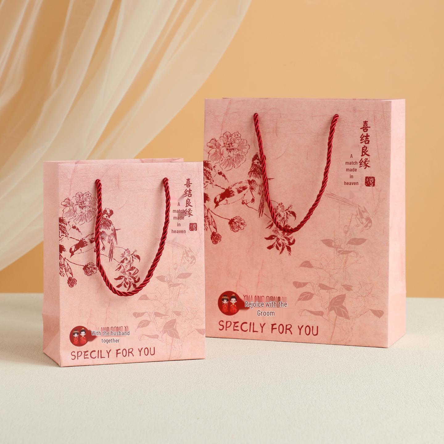 2026 New Style Wedding Favor Candy Tote Bags & Gift Boxes Small шампанского