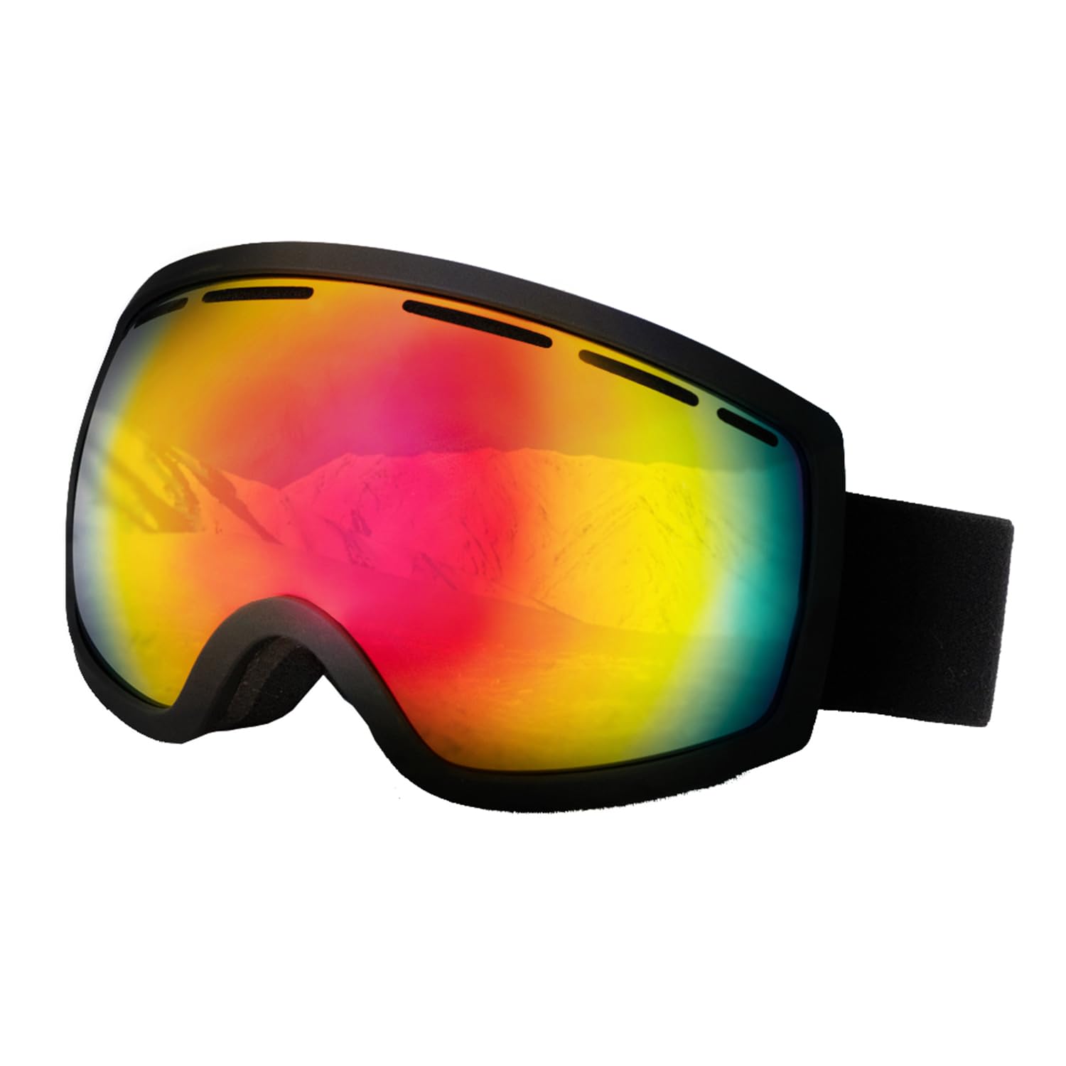 

Ski Snow Revo UV Double Wide Совместимость с 3-слойной губкой Совместимость со сферическими рождественскими зимними очками унисекс [RAN], сноуборд, защитные очки, красный
