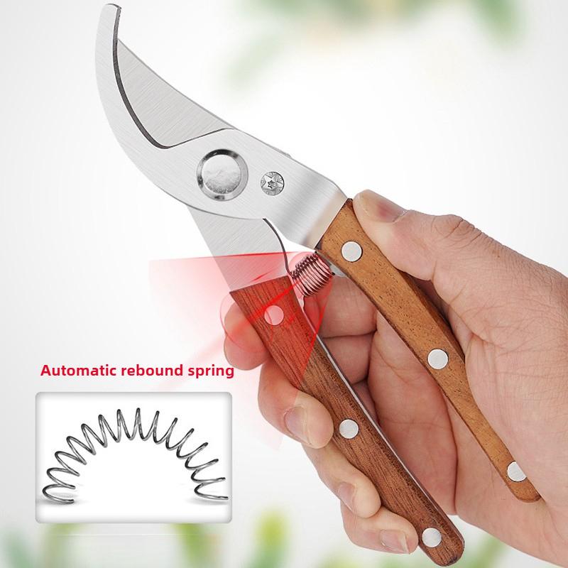 Professional Pruning Shears Multi-purpose Garden Trimming Fruit Picking Branch Tree Cutting Tools Stainless Steel Scissors