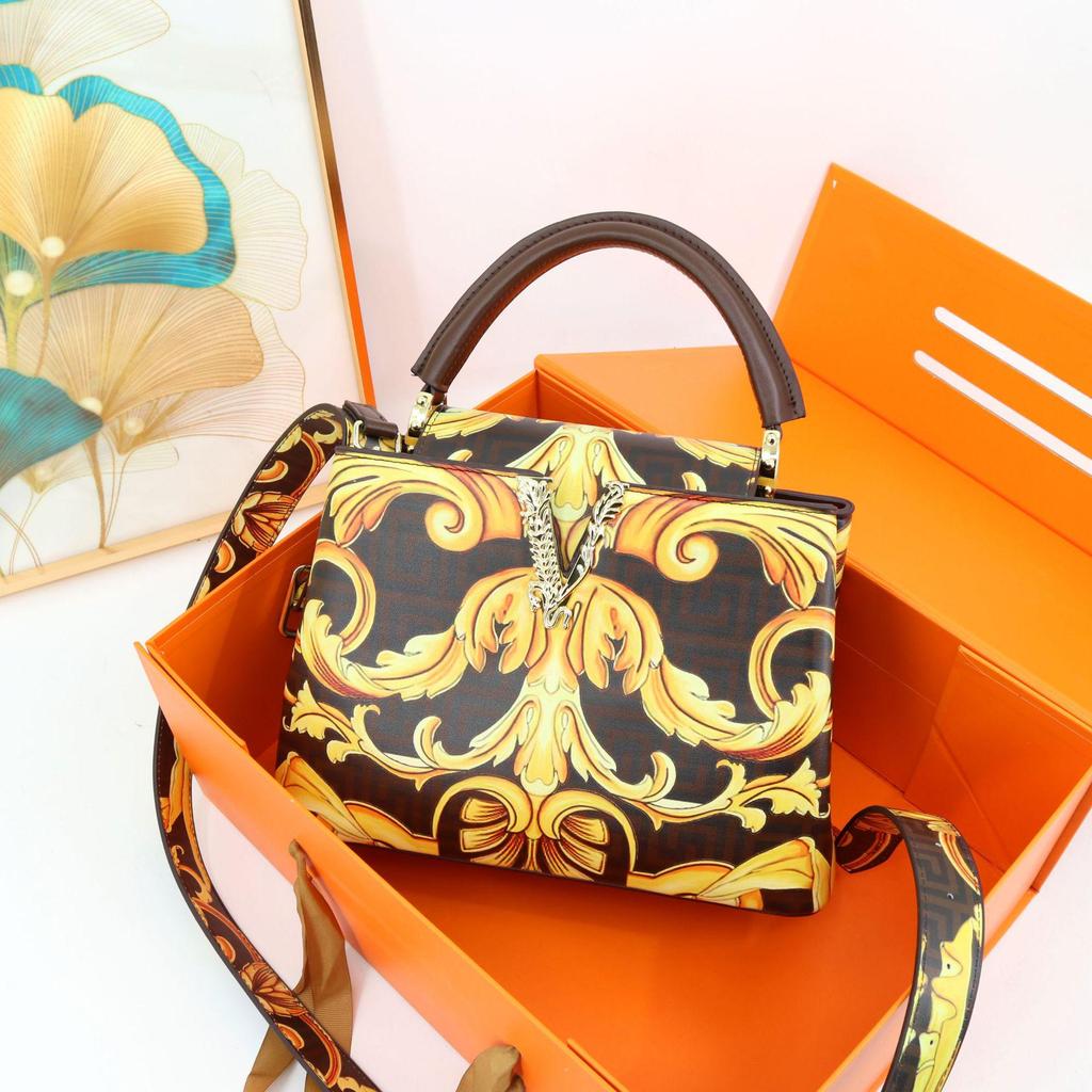 Women's Cross-Border Printed Handbag - European and American Style