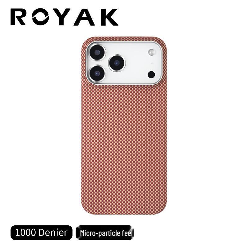 

ROYAK Dopamine Apple 17 Series Kevlar Magnetic Case - Aramid Fiber Protective Cover Promax