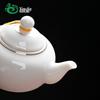 ZISIZ Mutton Fat Jade Ceramic Tea Separation Pot