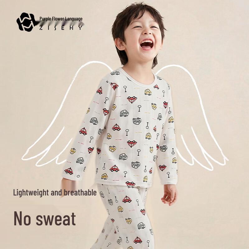 ZISEHY Boys  Skin-Friendly Thin Pajama Set 150