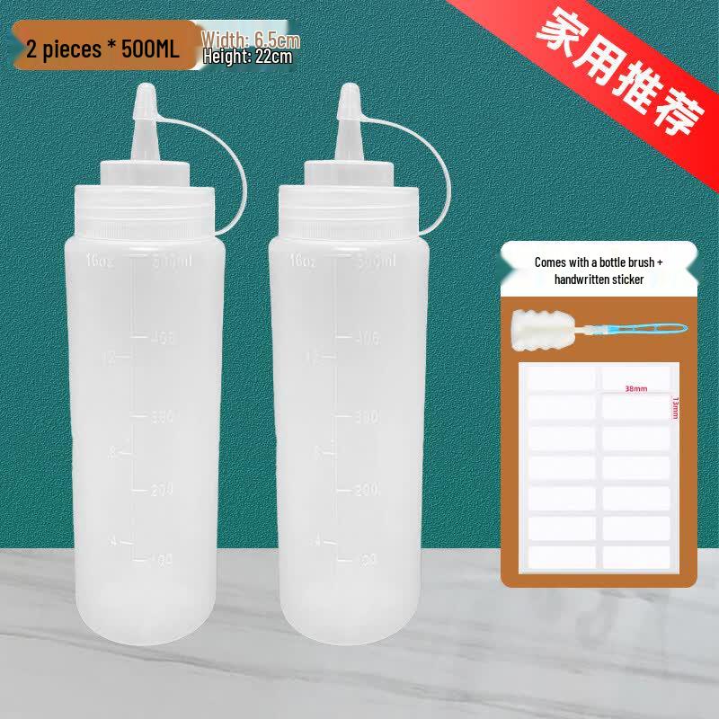 ZISIZ Food Grade Silicone Squeeze Sauce Bottle