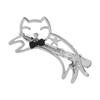 Duckbill Hair Clip Cartoon Kitten Hollow Hairpin Electroplating Alloy Decorative Bangs Hairpin