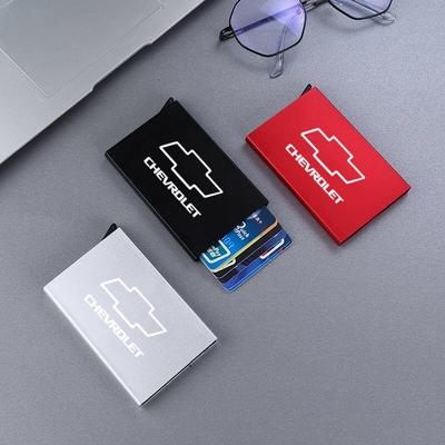 Smart Wallet Credit Card Holder Metal Thin Slim Men Women Wallets Pop Up For Colorado Cruze Spark Captiva Malibu Trax