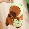25-50cm Animal Transforms Into Capybaras Frog Rabbit Dinosaur Dog Super Soft Dolls Sofa Cushion for Girls Boys Christmas Decor
