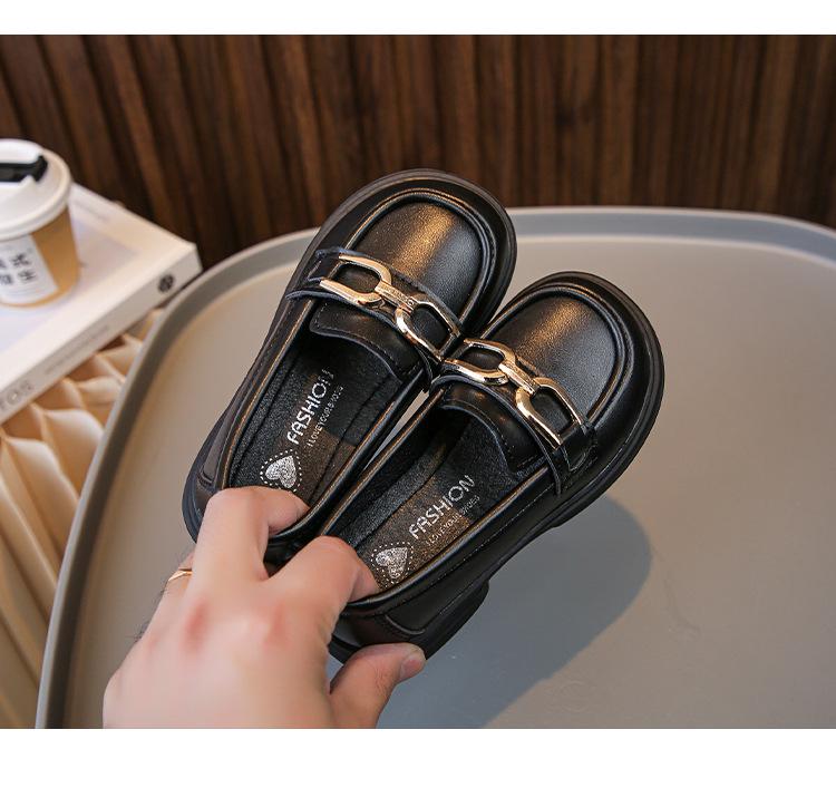 Girls' Spring 2026 British-Style Leather Shoes - Versatile, Soft Sole, Casual Korean Fashion