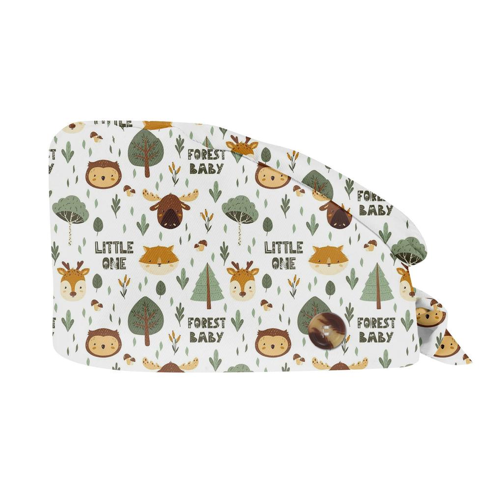 Fashion Animal Print Work Hat Casual Wash Hat Bag Cap