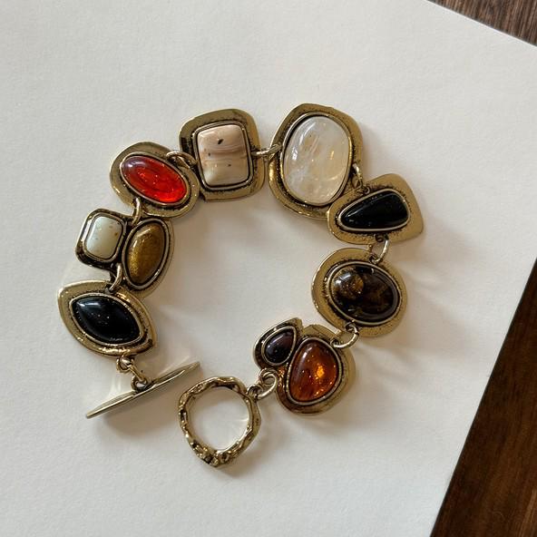 Bohemian Exaggerated Round Beaded Bracelet for Women - 2026 Retro High-End Style