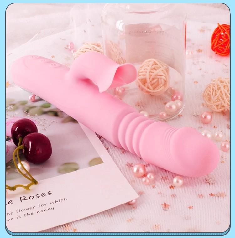 Automatic Thrusting and Licking Vibrator for Women - Erotic Self-Pleasure Device