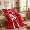 Nottingham Forest Tema Fleecepledd Koselig Mykt Plysjpledd For Soverom Sofa Reise