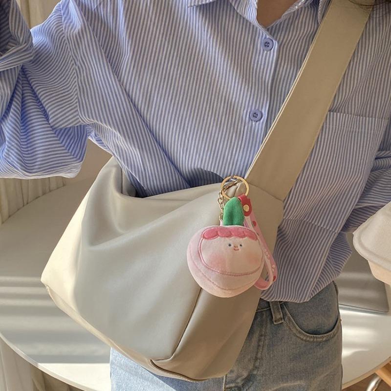 Bag 2 College Students Commute In Class Soft Leather Broadband Shoulder Messenger Tote Bag Is a Must for Women's Large-capacity Commuting