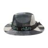 Fashion Design Sense Color Matching Embroidered Jazz Hat Retro Western Cowboy Top Hat Stage Catwalk Concave Stage Hat