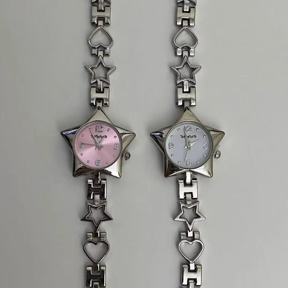 Zinc Alloy Clock Pendant Star Shape Charm Bag Decoration New Pocket Watch Charm Bracelets  Women