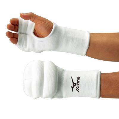 Mizuno Ζευγάρι υποστηρικτών γροθιάς καράτε 23JHA612 Λευκό μέγεθος S (1 χέρια)