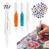Fast Bead Application Automatic Dispenser, Wax-Free Faux Diamond Art Pen, Ergonomic Precision Applicator Tool for Round Diamonds, DIY Crafts