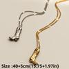 Silver Boot Cowboy Boot Necklace Stainless Steel Collarbone Chain Choker Necklace Pendant  Unisex
