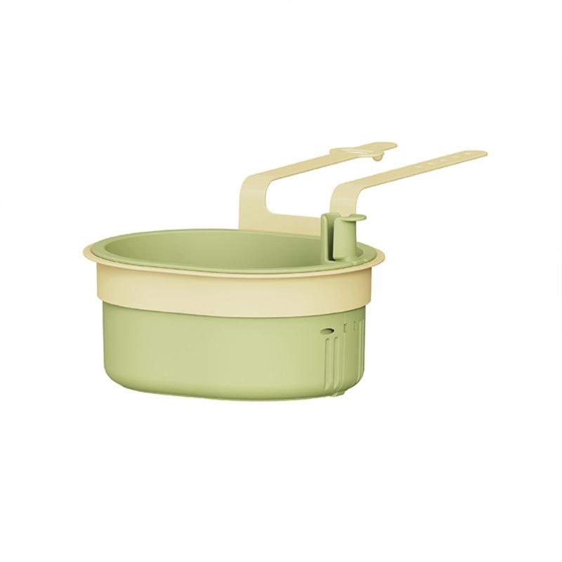 

Hanging Kitchen Sink Strainer Basket - Household Food Waste Separator Filter, Multi-Purpose Fruit Washing Draining Basket with Anti-Clog Garbage зелёный