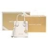 New MICHAEL KORS Mercer Artificial Leather Handbag, Trunk Bag, Crossbody Bag, Shoulder Bag Mini Women's Cream White 35S1GM9T0L-289