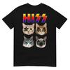 Hiss Funny Cats Kittens Rock Rocking Short Sleeve T-shirt Gift Tee Pun