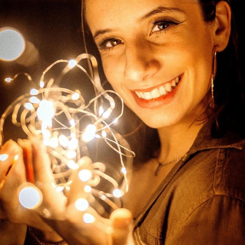 Fairy tale curtain lamp usb8 modes Christmas bedroom wedding party home garden indoor and outdoor window wall decoration