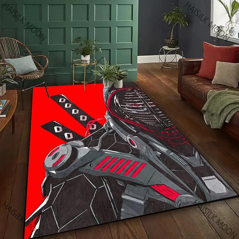 3D HD Printing Samurai Pattern Carpet Bedroom Living Room Computer Room Office Large Area Rugs Available in All Seasons Mat Gift