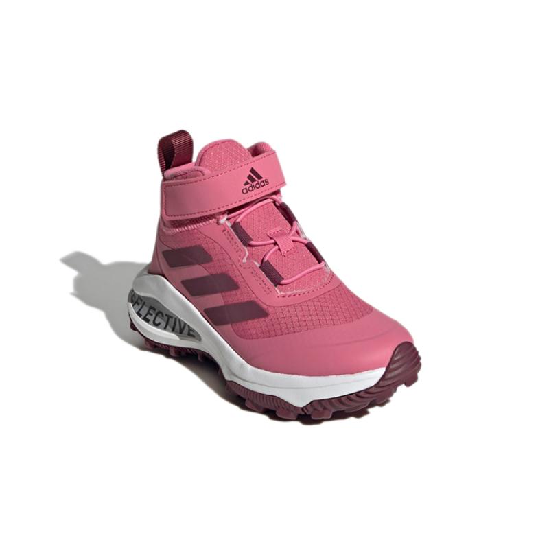 Adidas Fortarun Atr El K Slip Resistant Abrasion Resistant High top Kids' Running Shoes Rose Red Kids' Sneakers GZ0163