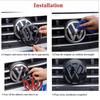 2pcs ABS Car Front Grill Emblem Rear Trunk Badge Logo for Volkswagen VW Golf 5 6 7 7.5 8 MK5 MK6 MK7 MK8 Polo Passat B8 SciroccoNB3
