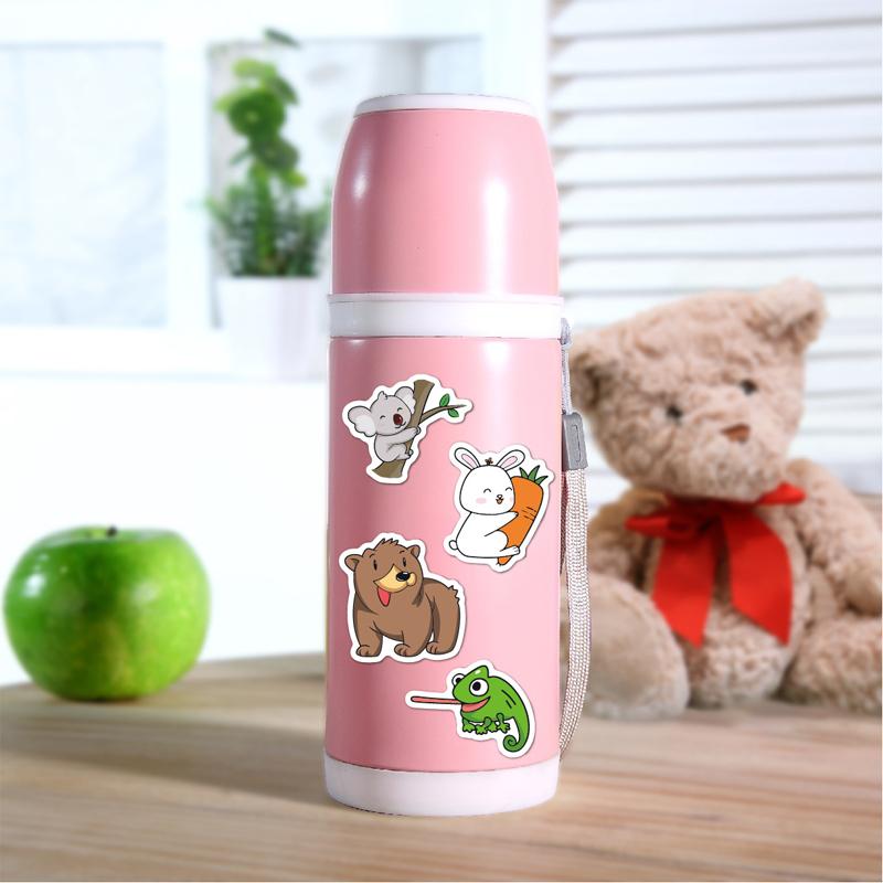 50 Pcs Cute Animal Stickers Vinyl Waterproof Water Bottle Stickers Notebook Sticker For, Laptop, Skateboard, Phone, Guitar, Car