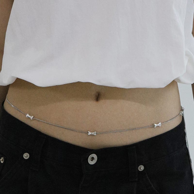 

PICOMENT [Capsule 02] 3 Ribbon Belly Chain L(110cm)