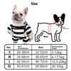 Comfortable Prisoner Costume Funny Striped Outfit Party Wear for Small Dog Cats Theme Party and Holiday Dressingup