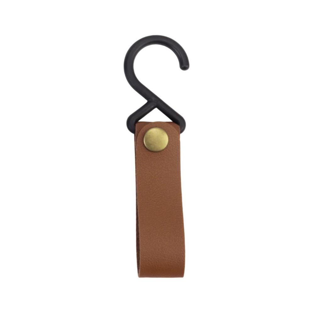 Portable Outdoor Storage Rack with Leather Hooks and Detachable Buckles