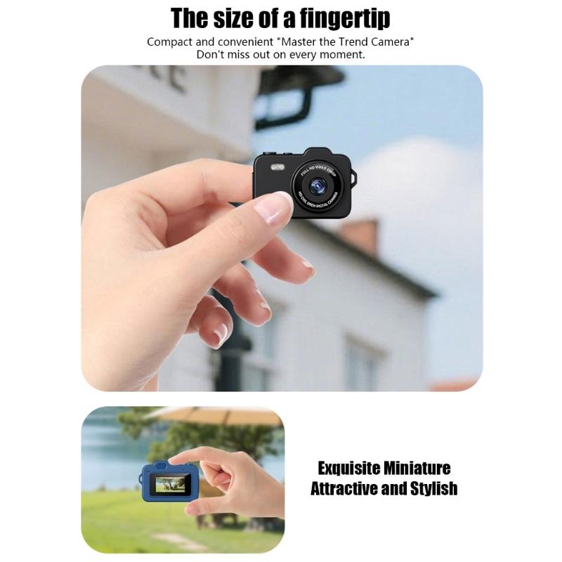 Portable Mini Digital Camera Lightweight Video Recorder 1080P Resolution Wearable Camera for Student Traveler