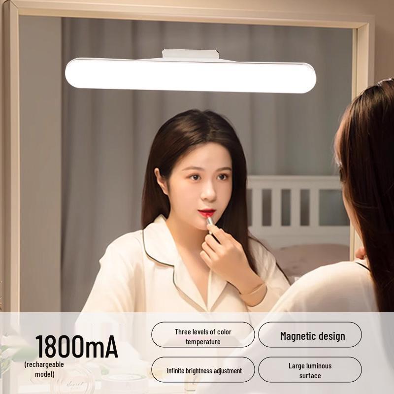Rechargeable LED Vanity Light Strip for Makeup Tables and Bathroom Mirrors