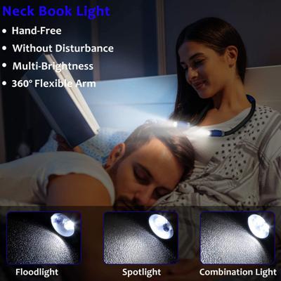 Hanging Neck Reading Light Hands Free Light Neck Flexible Lightweight Comfortable Wear Rechargeable